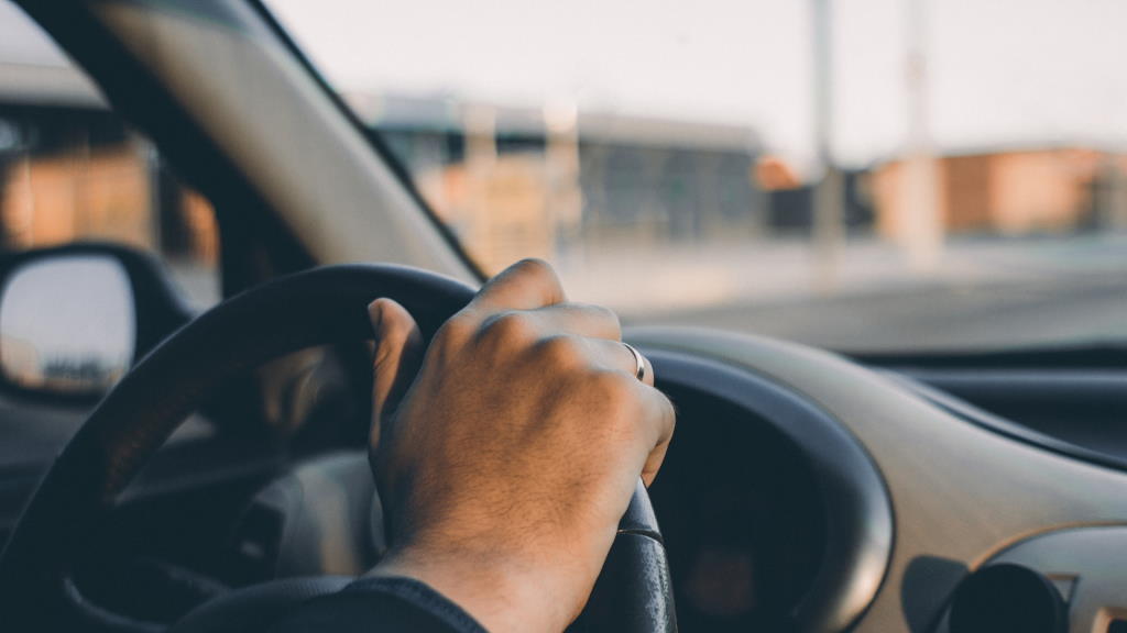 Person driving a motor vehicle
